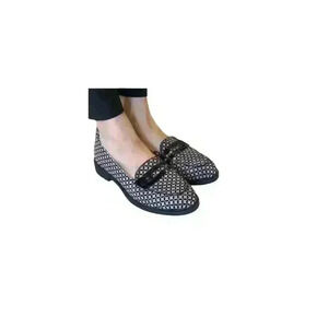 Beautifeel-women Cream & Black Suede Loafer. Leather Upper&insoles. Size 41/9.5